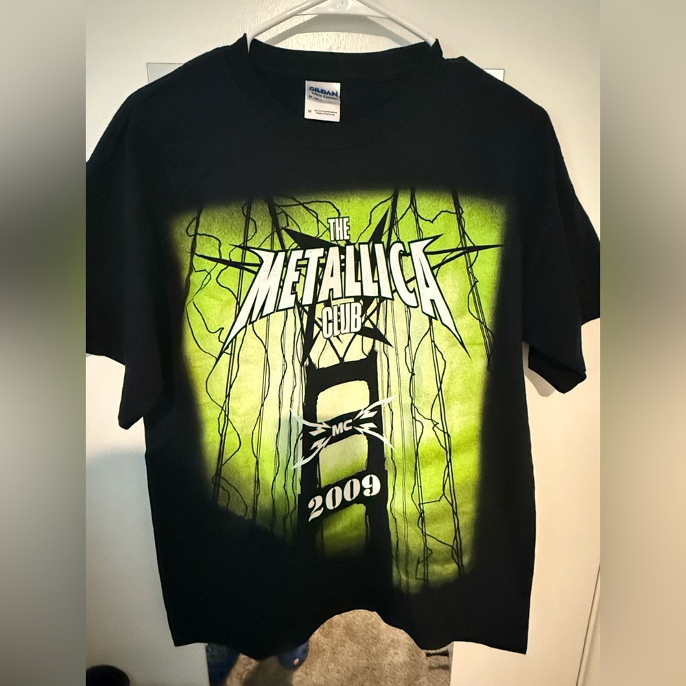 Metallica Fan Club T-Shirt Tee MC Men's 2009 Super Rare Metal Tee Size M